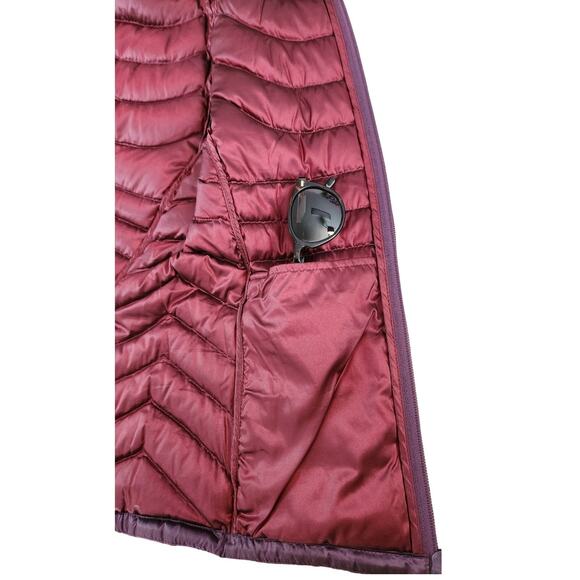 Bernardo Goose Down Purple Puffer Packable Lightweight Vest Women Size Small - Picture 6 of 8